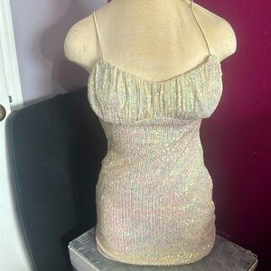 Vestido Ivory y lentejuelas